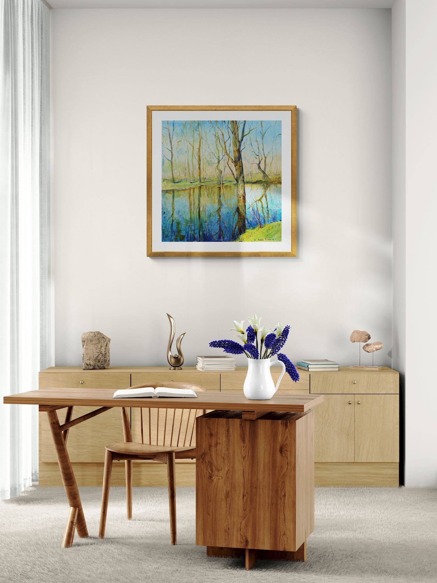 Yeremin Boris (Ukrainian artist), "Spring lace", oil on canvas - 4