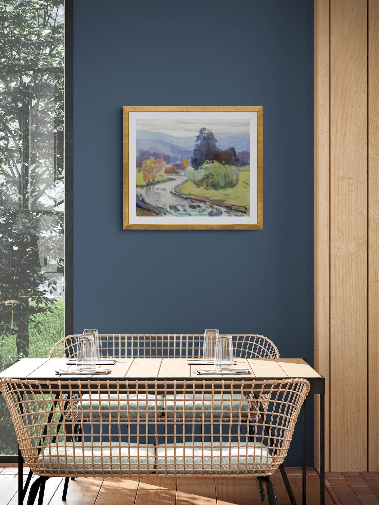 Kashshay Anton (Ukrainian artist), "River in the Carpathians", oil on canvas - 4