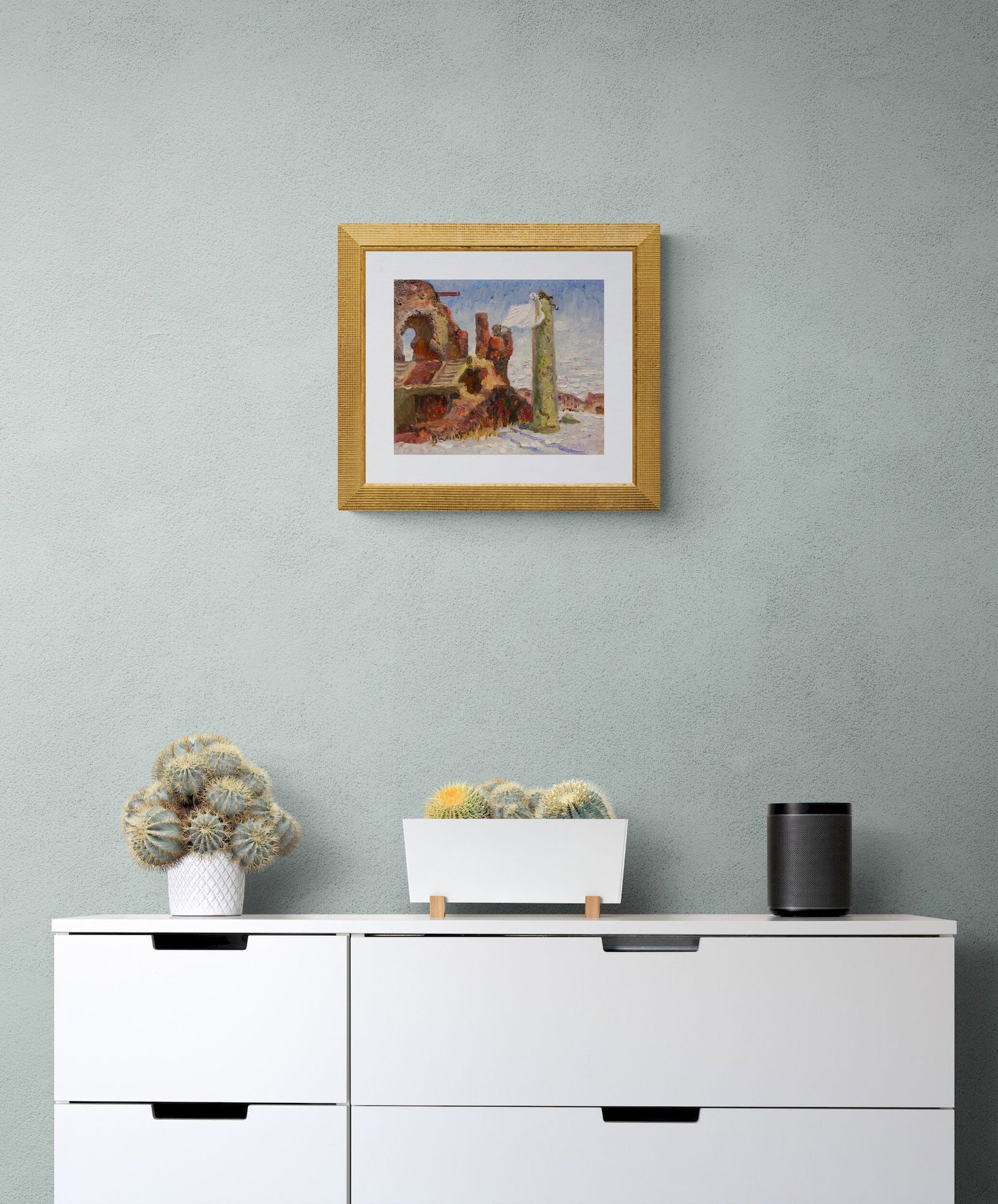 Mynka Olexandr (Ukrainian artist), "Memory of a War", oil on cardboard - 3