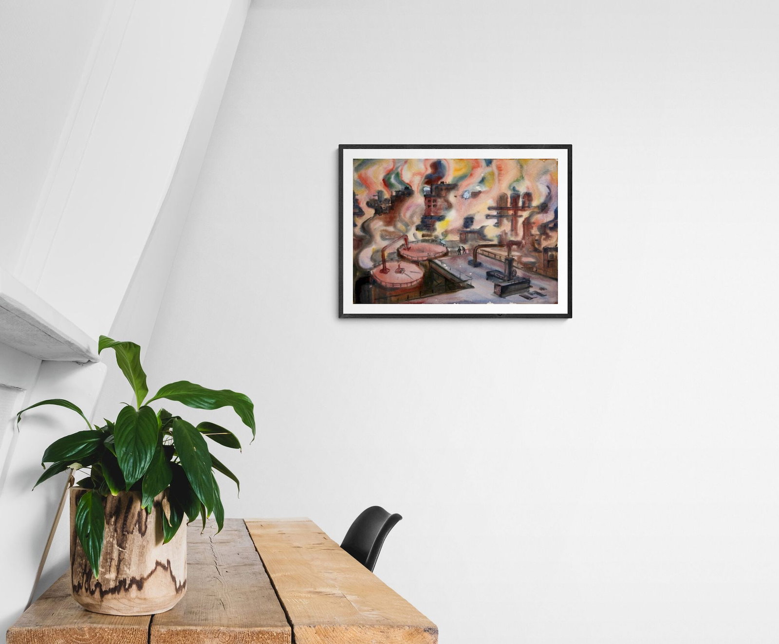 Kirilkov Valentin (Ukrainian artist), "Krivorozhstal" series", watercolor on paper - 2