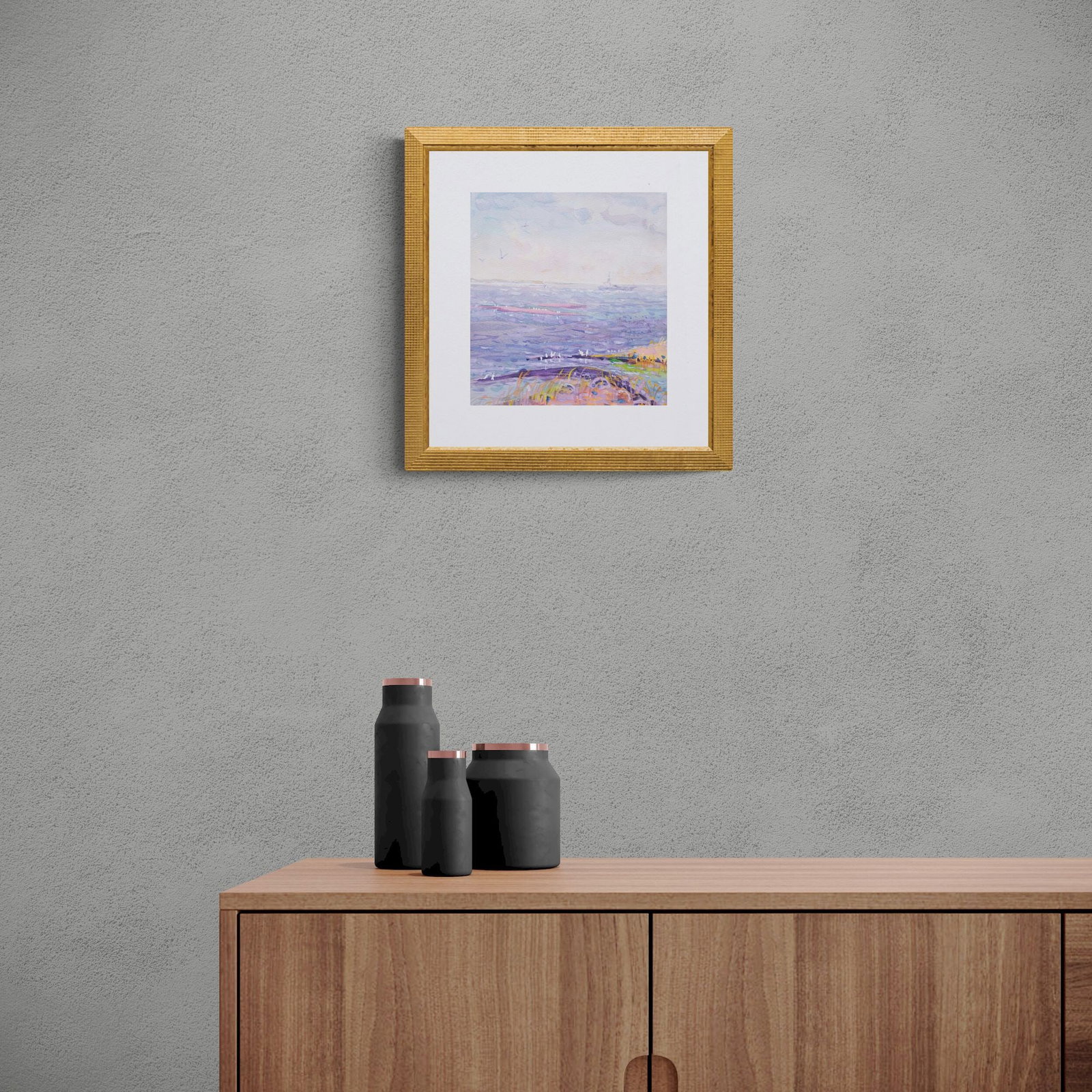 Tyukha Ivan (Ukrainian artist), "Amu-Darya", watercolor on paper - 5