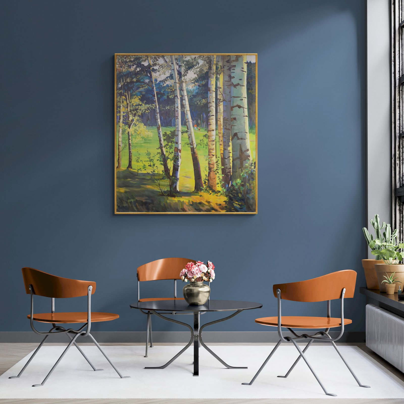 Kolosov Vasil (Ukrainian artist), "Birch Grove", oil on canvas - 4