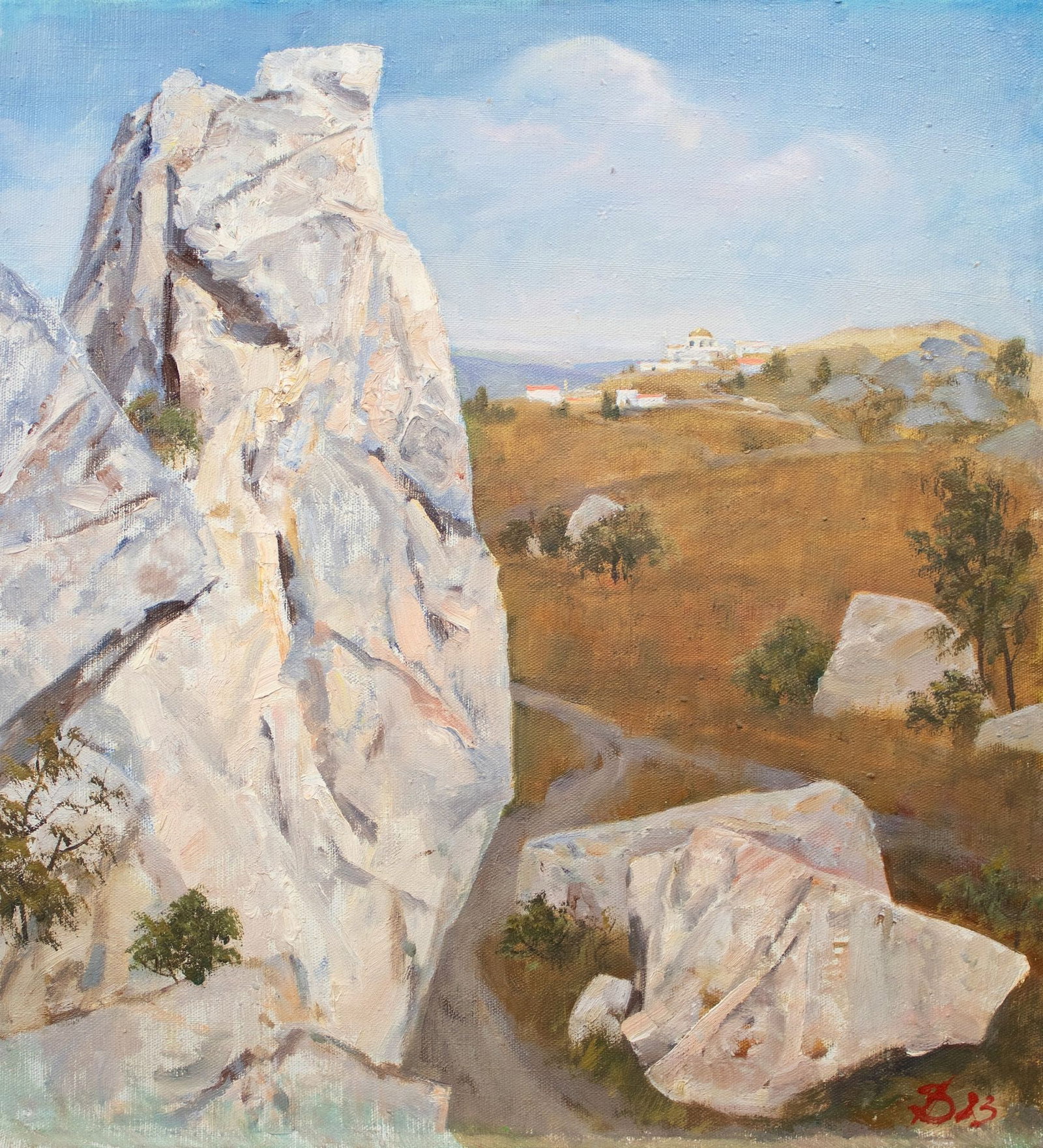 Vasyukov Petro (Ukrainian artist), "Old Crimea", oil on canvas: Title: Vasyukov Petro (Ukrainian artist), "Old Crimea", oil on canvas Artist: Vasyukov Petro Petrovych Description: ARTIST: Vasyukov Petro Petrovych, Ukrainian artist TITLE: "Old Crimea" SIZE: 55 x