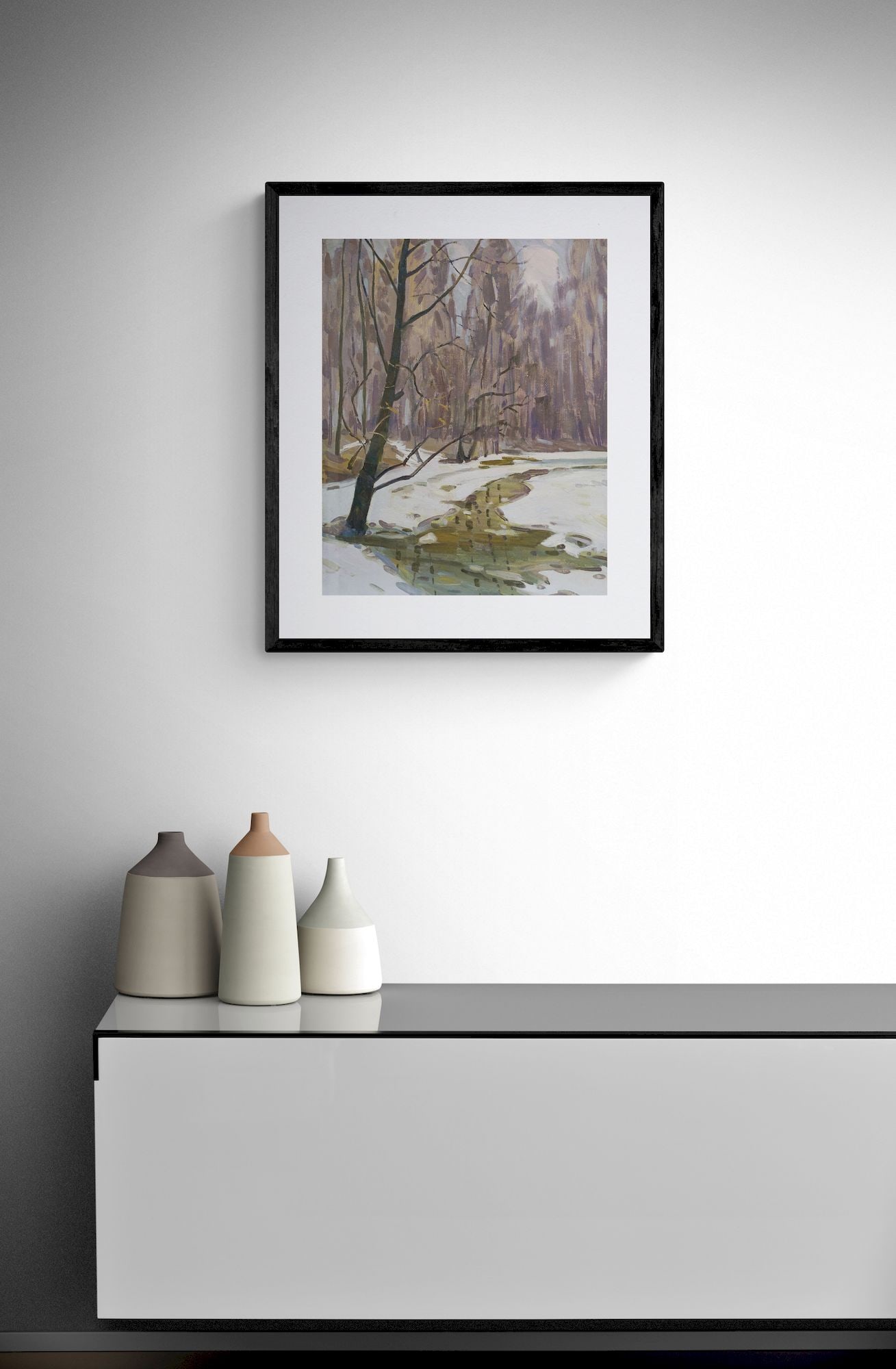 Tyukha Ivan (Ukrainian artist), "Coldly", oil on cardboard - 3