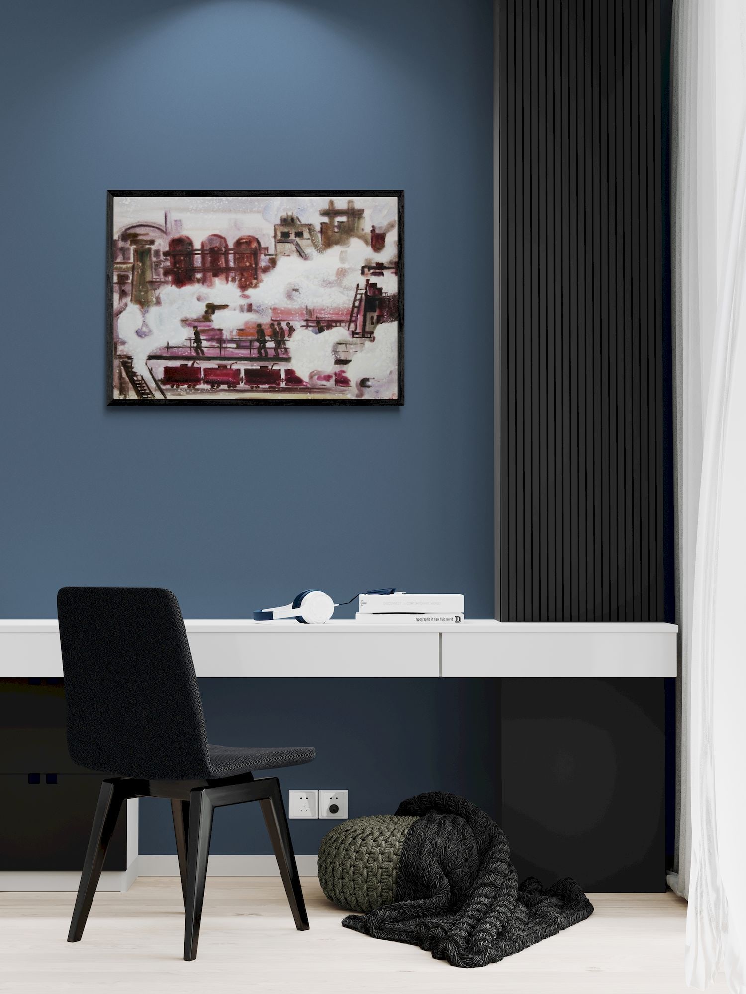 Kirilkov Valentin (Ukrainian artist), "Factory workers", watercolor on paper - 2