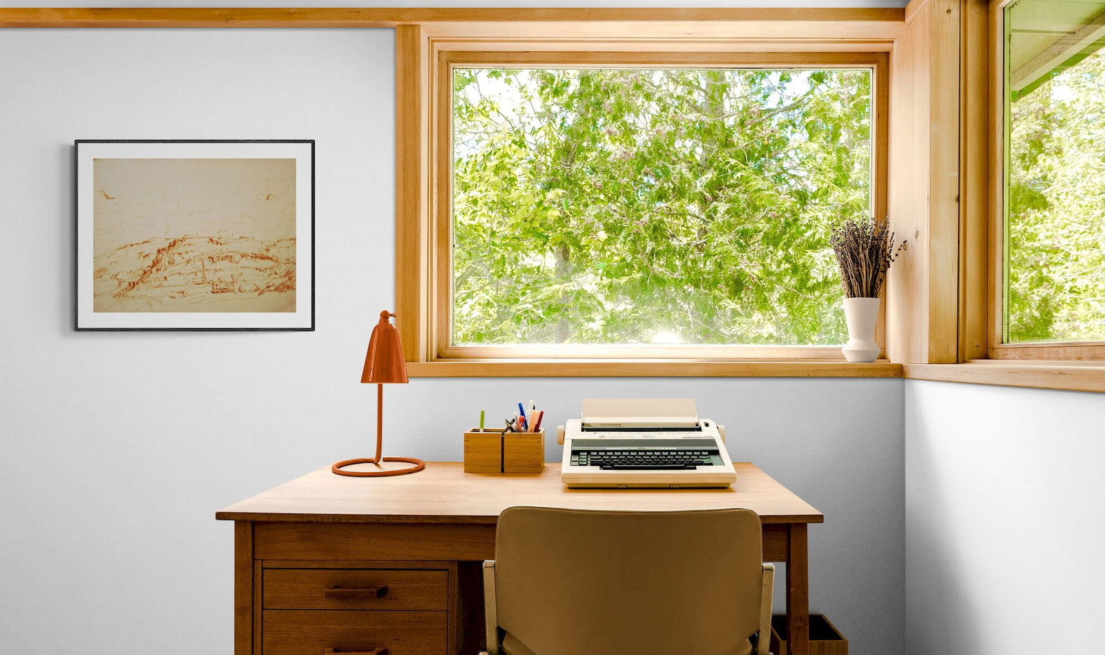 Mynka Olexandr (Ukrainian artist), "In a career", sanguine on paper - 2