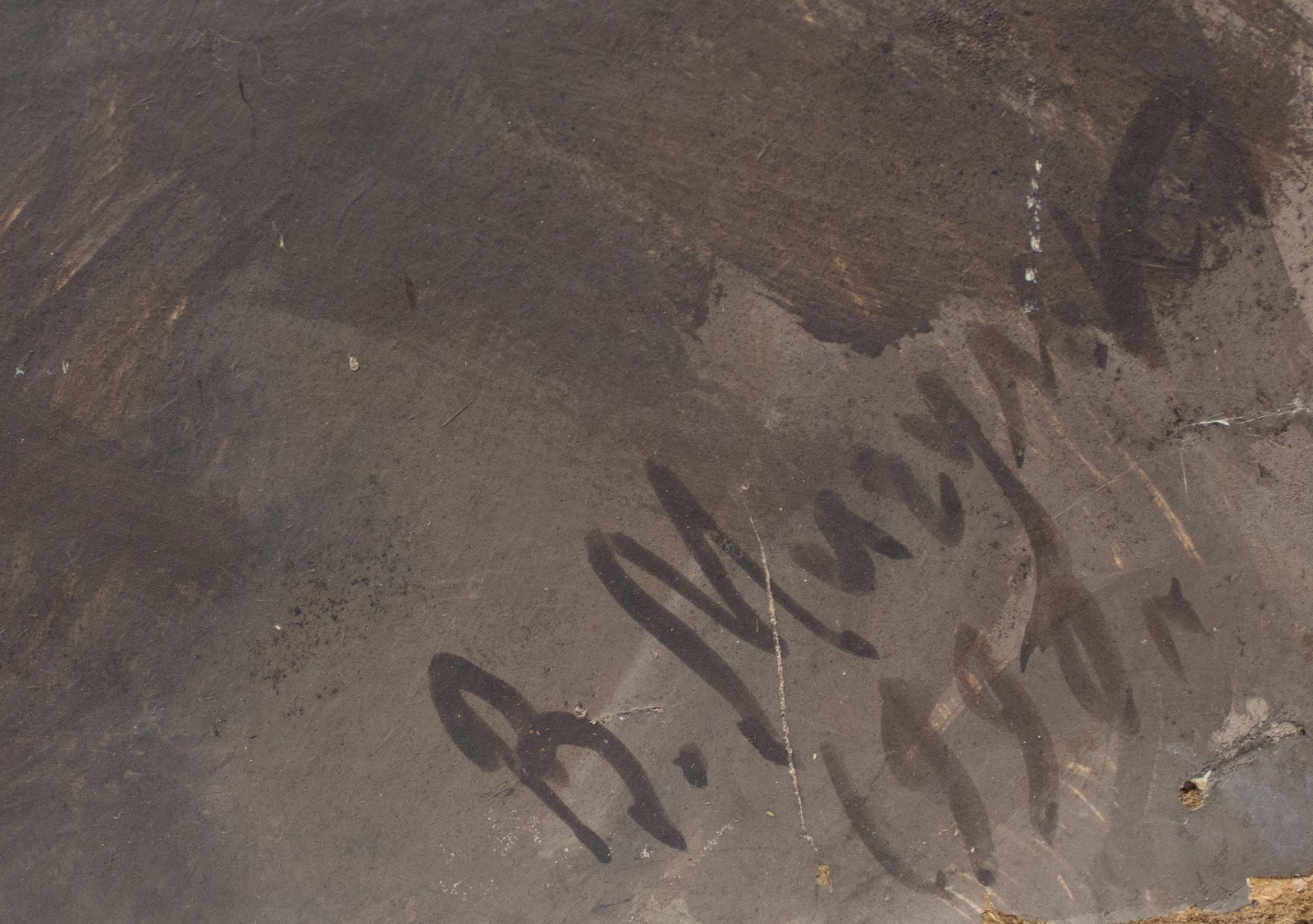 Migulko Viktor (Ukrainian artist), "Woman with a cigarette", oil on cardboard - 2