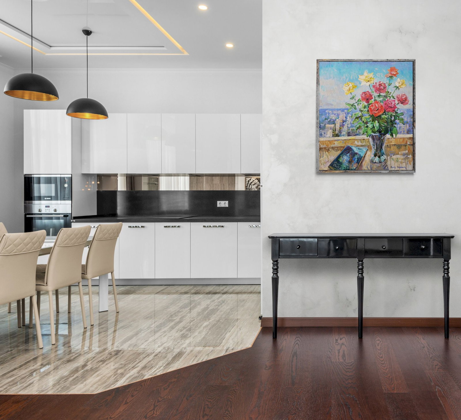 Yeremin Boris (Ukrainian artist), "Roses", oil on canvas - 4