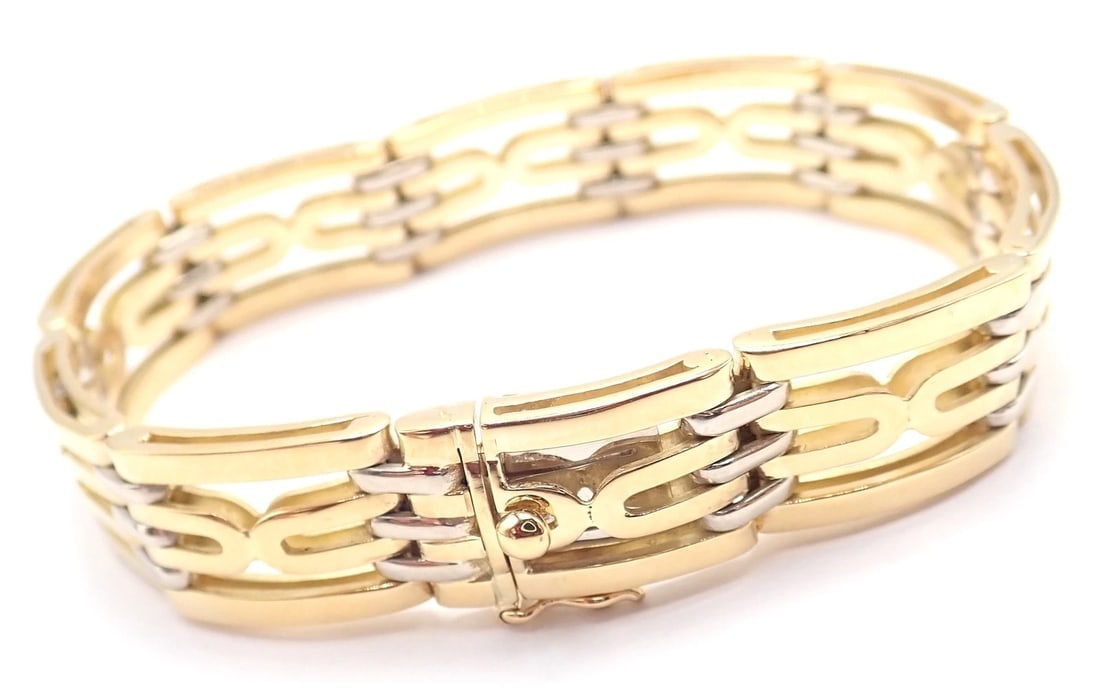 Authentic! Vintage Bvlgari Bulgari 18k Yellow Gold Link Bracelet - 3