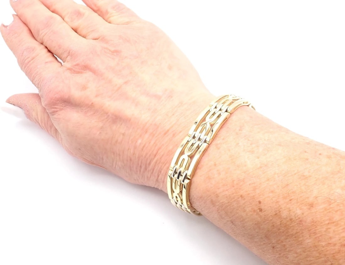 Authentic! Vintage Bvlgari Bulgari 18k Yellow Gold Link Bracelet - 6