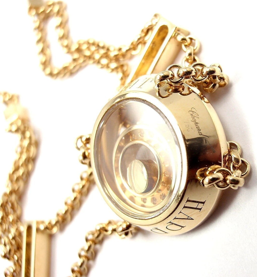 Rare! Authentic Chopard Happy Spirit Diamond Chain Bracelet Retail $13,200 - 10