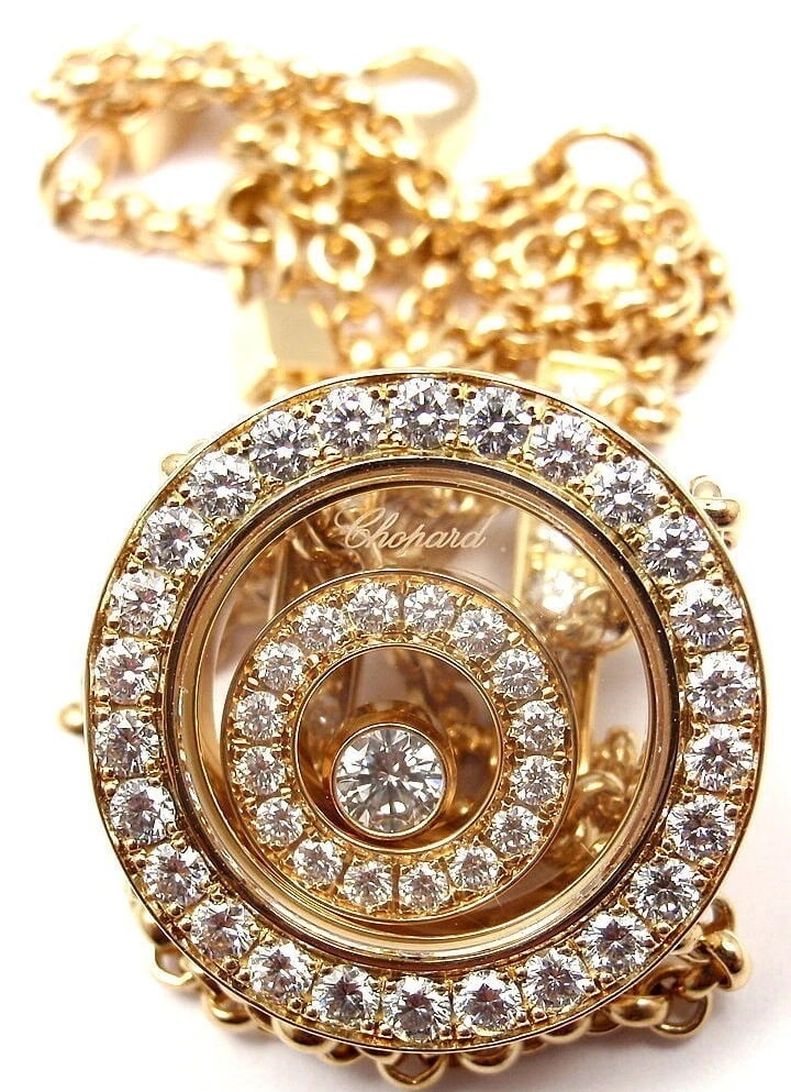 Rare! Authentic Chopard Happy Spirit Diamond Chain Bracelet Retail $13,200 - 3