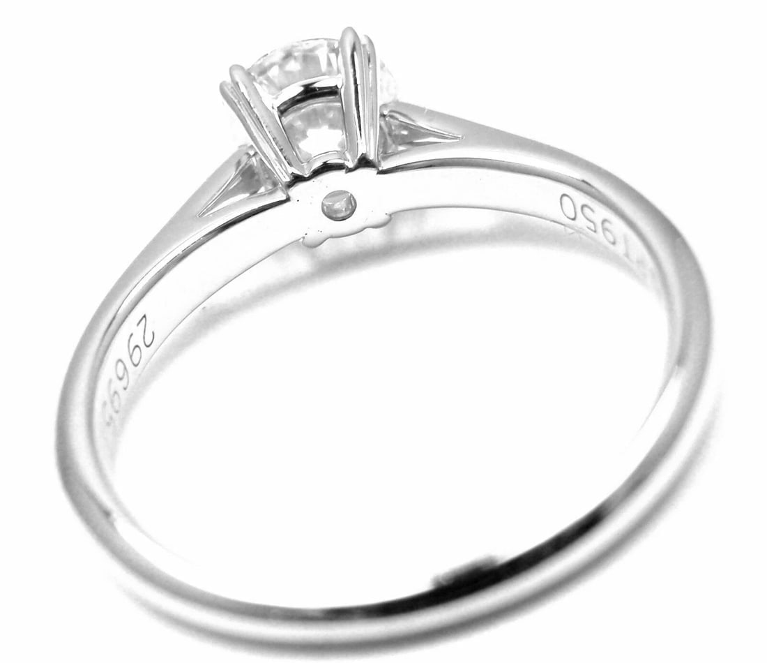 Authentic! Harry Winston Platinum .56ct VVS1/F Diamond Solitaire Engagement Ring - 6