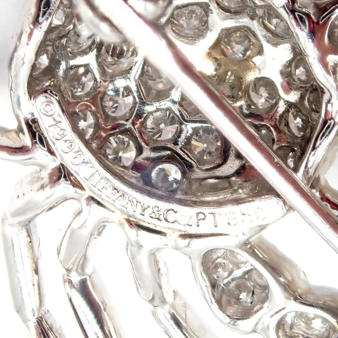 Rare! Authentic Tiffany & Co Platinum Crab 1.50ct Diamond 9mm Pearl Pin Brooch - 5