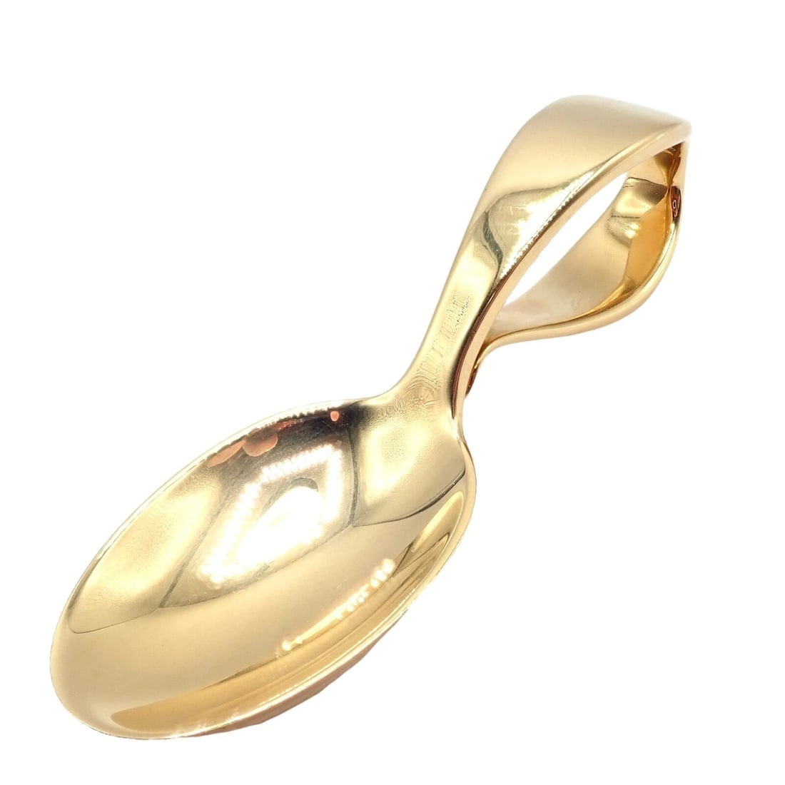 Vintage Estate! Tiffany & Co. Makers 18k Yellow Gold Baby Spoon 52.8g - 11
