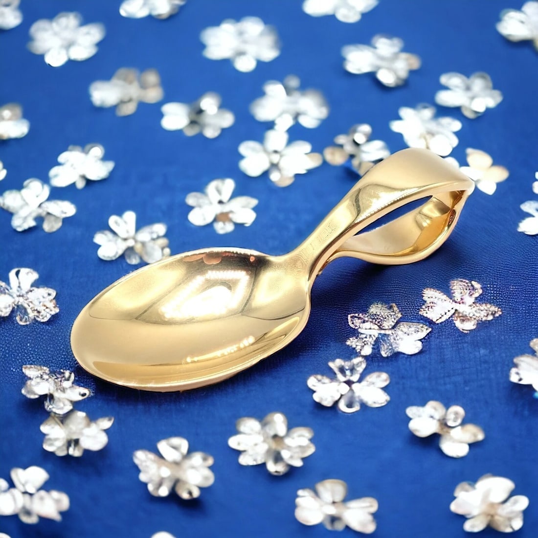 Vintage Estate! Tiffany & Co. Makers 18k Yellow Gold Baby Spoon 52.8g - 3