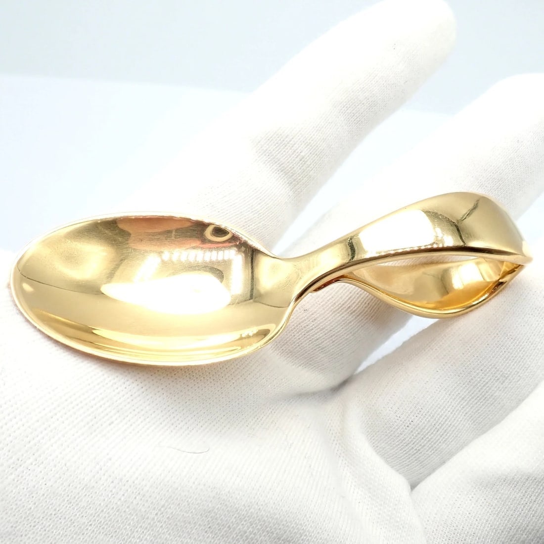 Vintage Estate! Tiffany & Co. Makers 18k Yellow Gold Baby Spoon 52.8g - 8