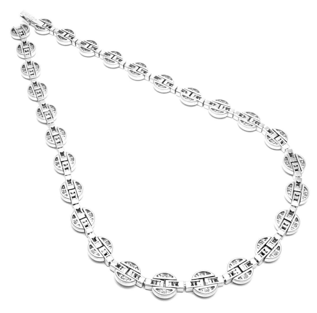 Rare! Authentic Cartier Orissa 18k White Gold Diamond Necklace Certificate Box - 5