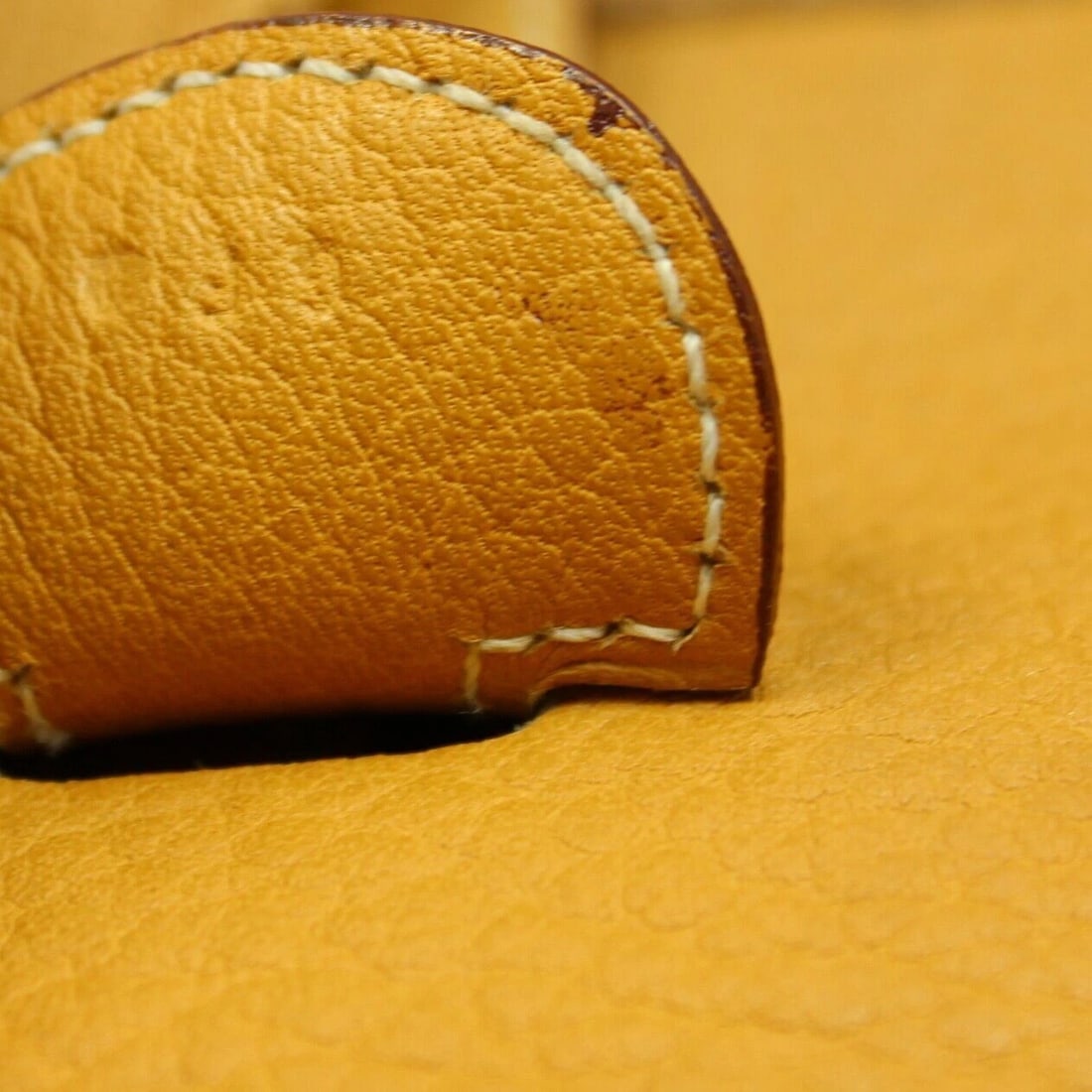 Authentic! Hermes Evelyne Dark Tan Clemence Leather GM Handbag Purse - 4