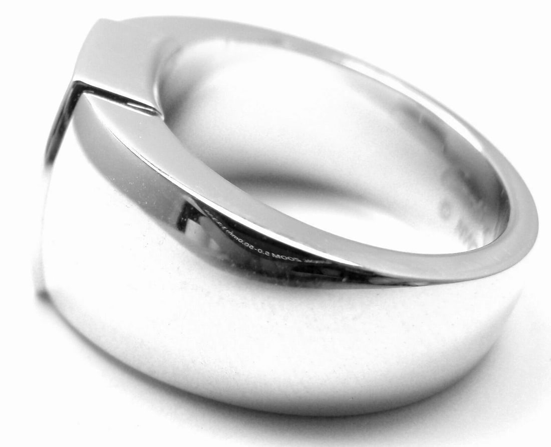 Rare! Authentic Cartier La Dona 18k White Gold Peridot Ring Box Certificate - 7