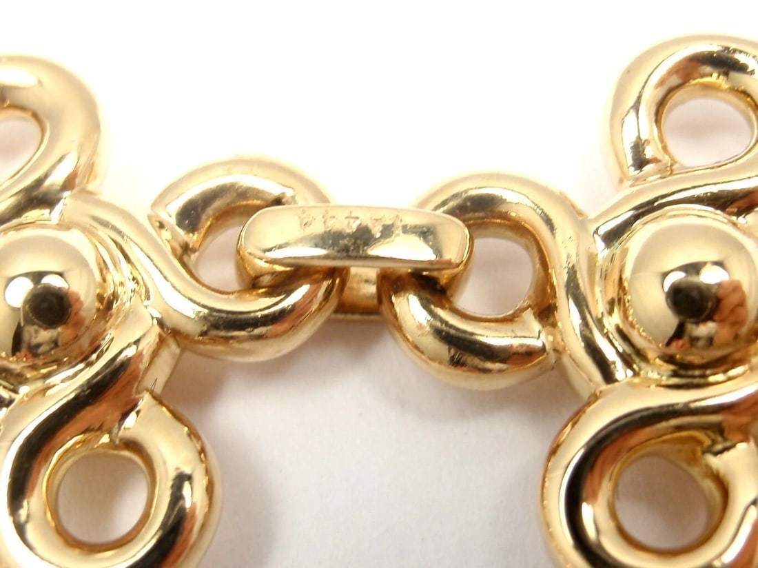 RARE! AUTHENTIC CHANEL 18K YELLOW GOLD DIAMOND BRACELET PAPERS - 11