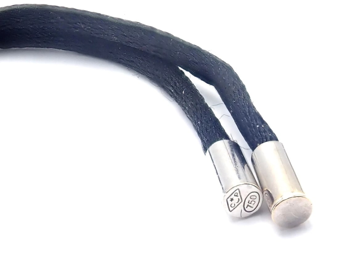 Cartier Pasha 18k White Gold Pave Diamond Mother Of Pearl Pendant Necklace - 7