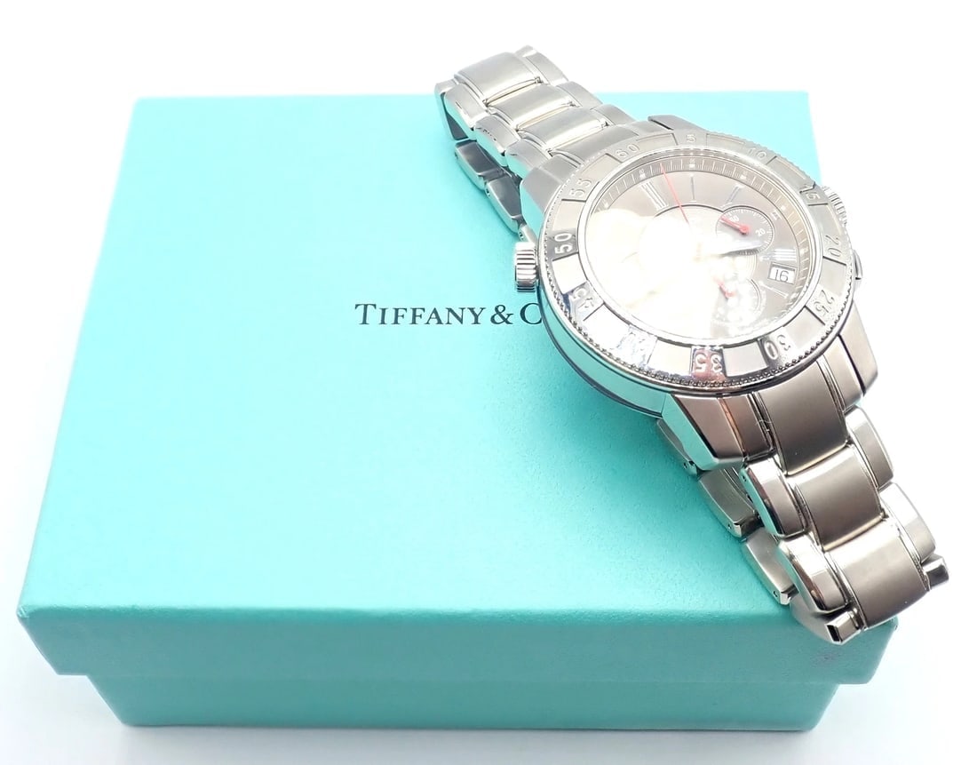Authentic! Tiffany & Co Mark T-57 Stainless Steel Chronograph Automatic Watch - 6