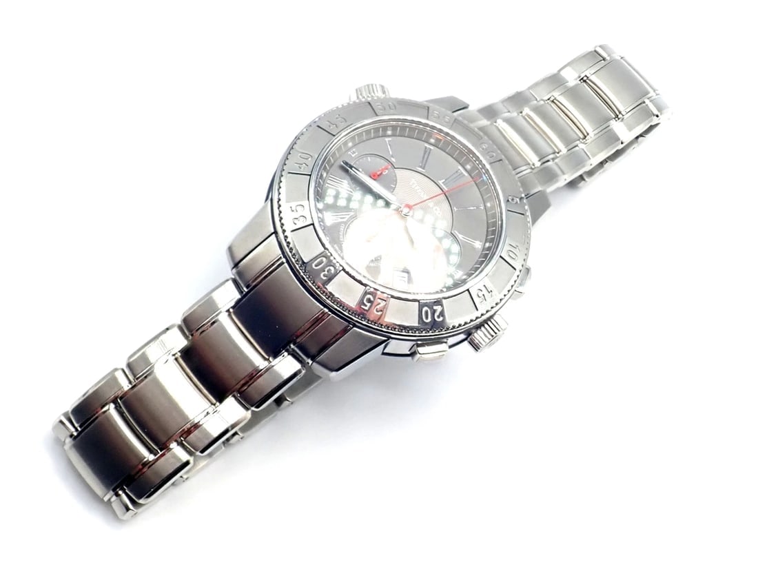 Authentic! Tiffany & Co Mark T-57 Stainless Steel Chronograph Automatic Watch - 9