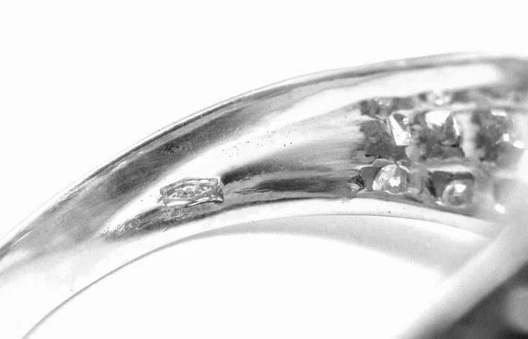 Authentic Craig Drake 18k White Gold Large 10.97ct Emerald Diamond Cocktail Ring - 8