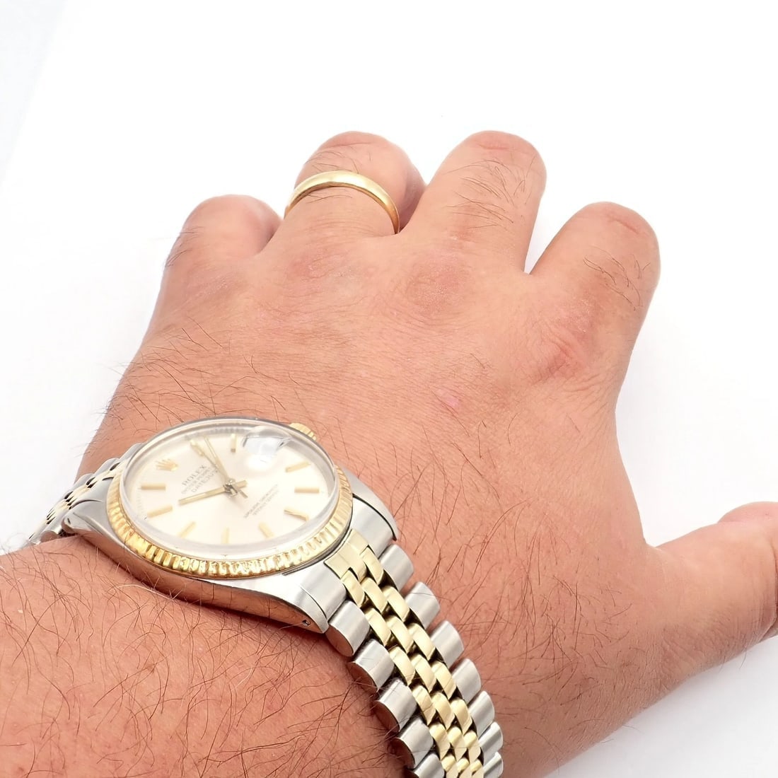 Rolex Oyster Perpetual Watch Datejust 36mm Stainless 18K Gold Jubilee Band Mens - 7