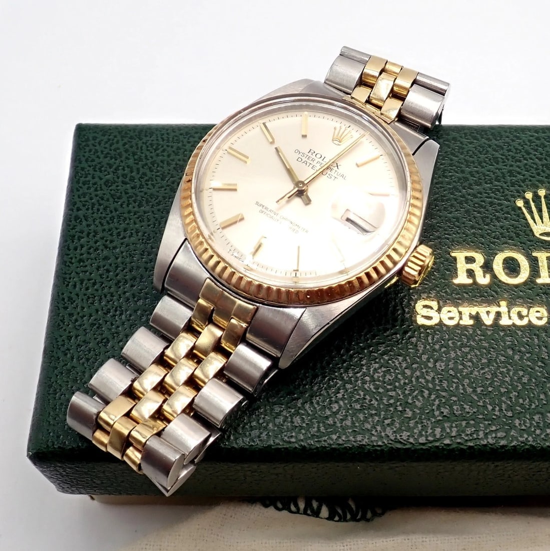 Rolex Oyster Perpetual Watch Datejust 36mm Stainless 18K Gold Jubilee Band Mens - 8