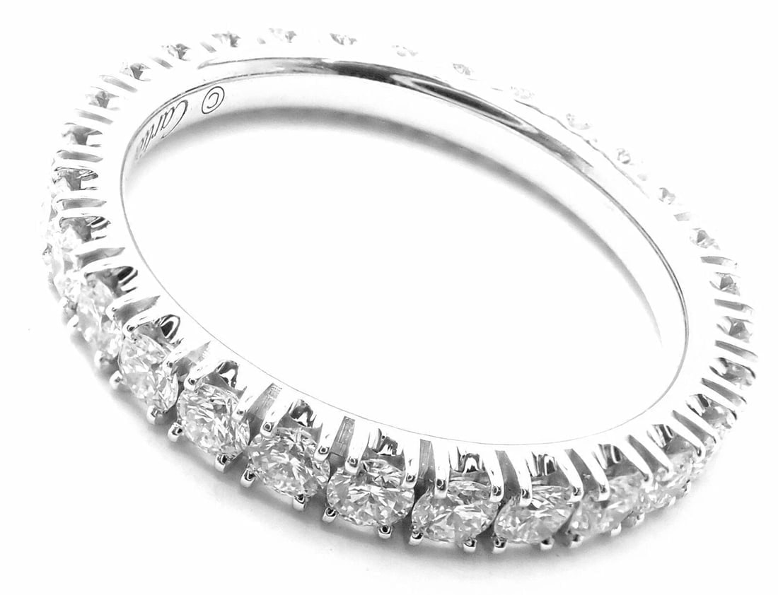 Cartier Étincelle De Cartier Platinum Diamond Eternity Band Ring Size 51 US 5.75 - 5