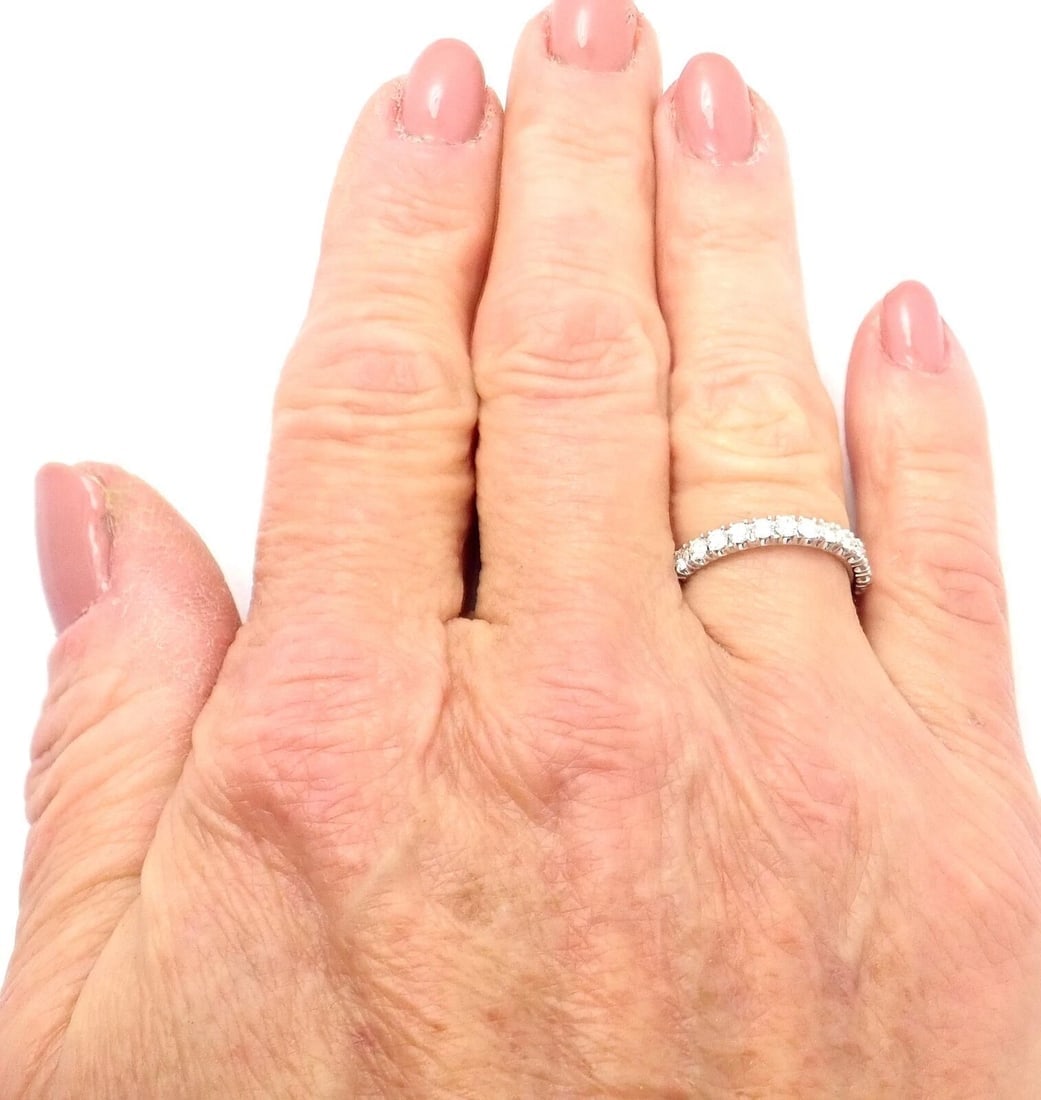 Cartier Étincelle De Cartier Platinum Diamond Eternity Band Ring Size 51 US 5.75 - 7