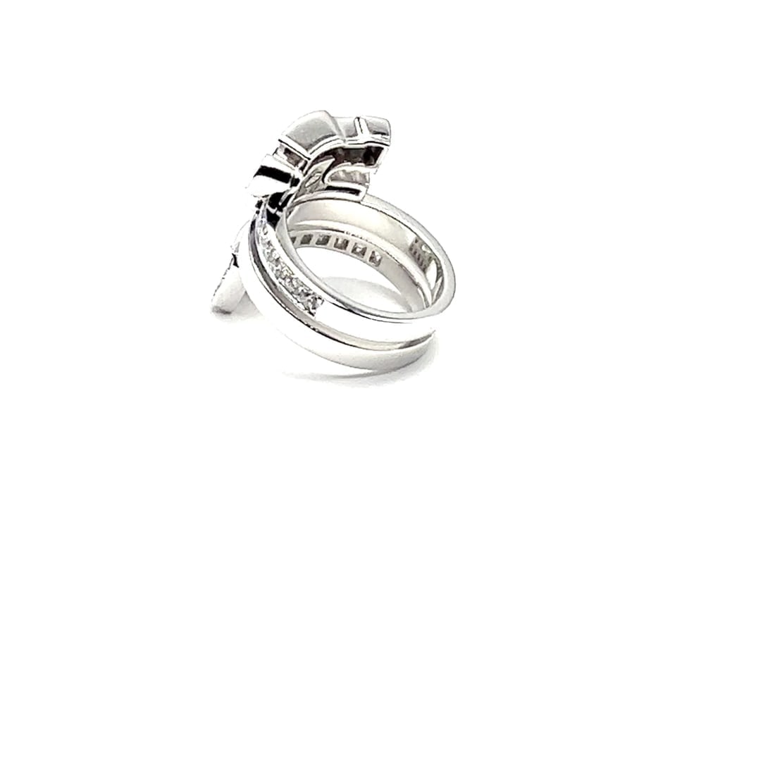 Authentic! Cartier Le Baiser Du Dragon 18k White Gold Diamond Ruby Ring Paper - 2