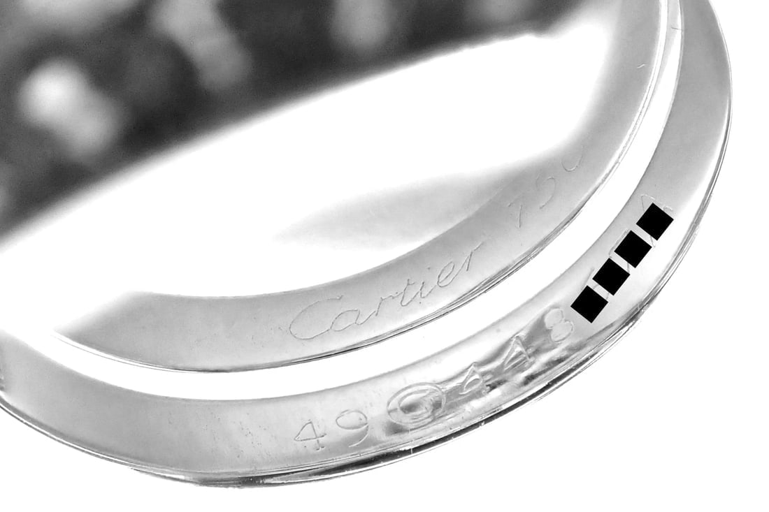 Authentic! Cartier Le Baiser Du Dragon 18k White Gold Diamond Ruby Ring Paper - 7