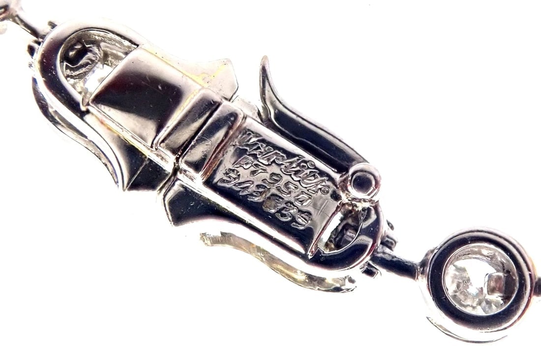 Authentic! Cartier Calin Platinum Diamond Tahitian & South Sea Pearl Necklace - 9