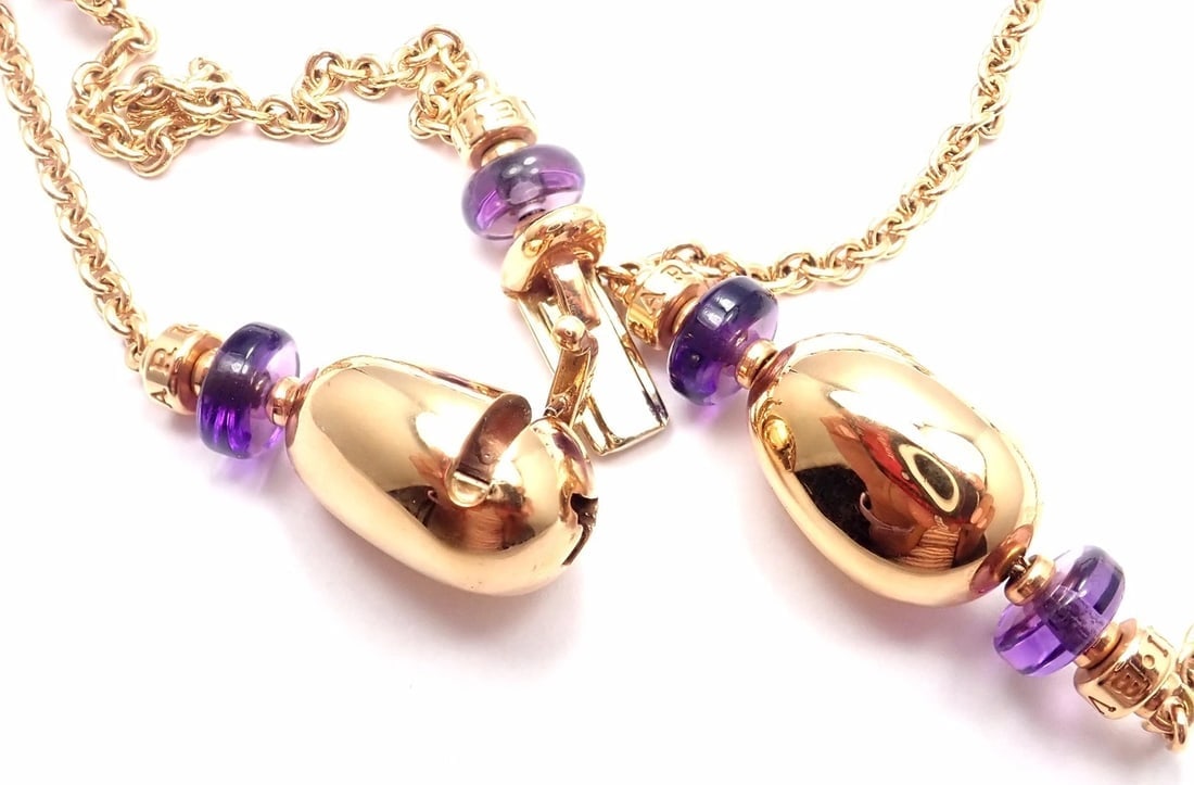 Bvlgari Bulgari Mediterranean Eden Sautoir 18k gold amethyst ceramic necklace - 5
