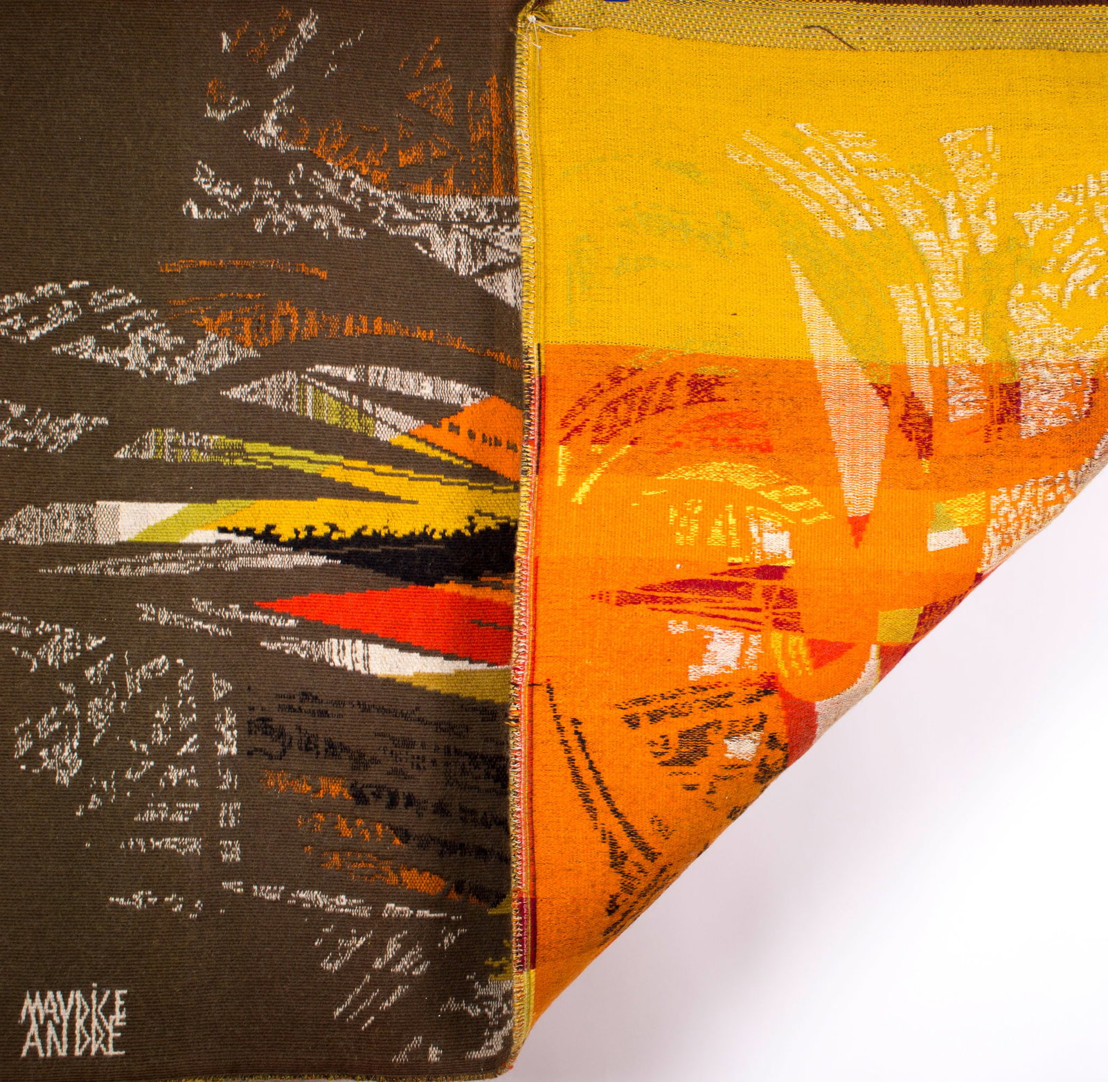 Home / Maurice Andre mid century French tapestry Jacquard loom - 4