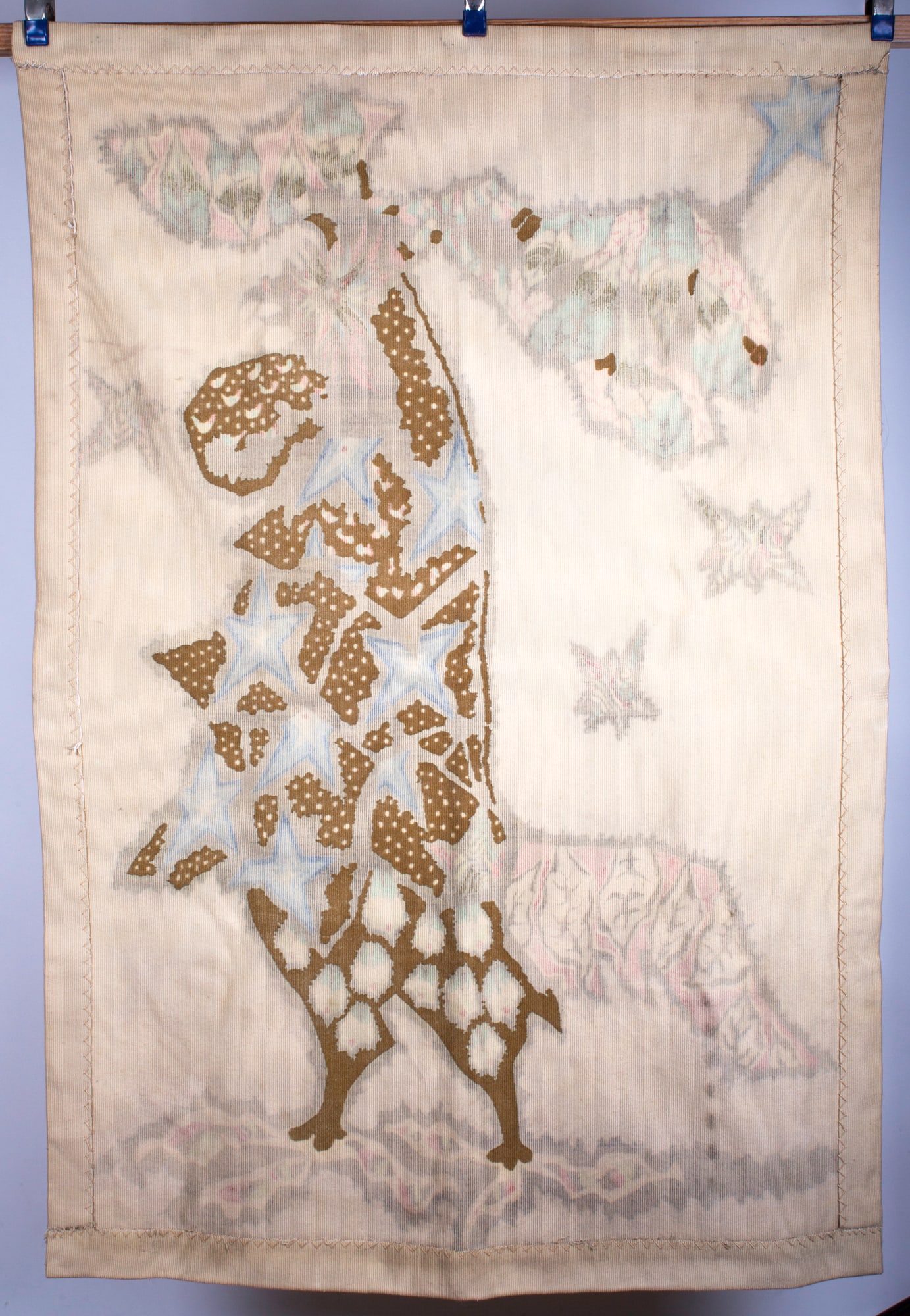 Home / FRENCH hand silkscreen tapestry JEAN Lurcat COROT "le tapageur" - 4