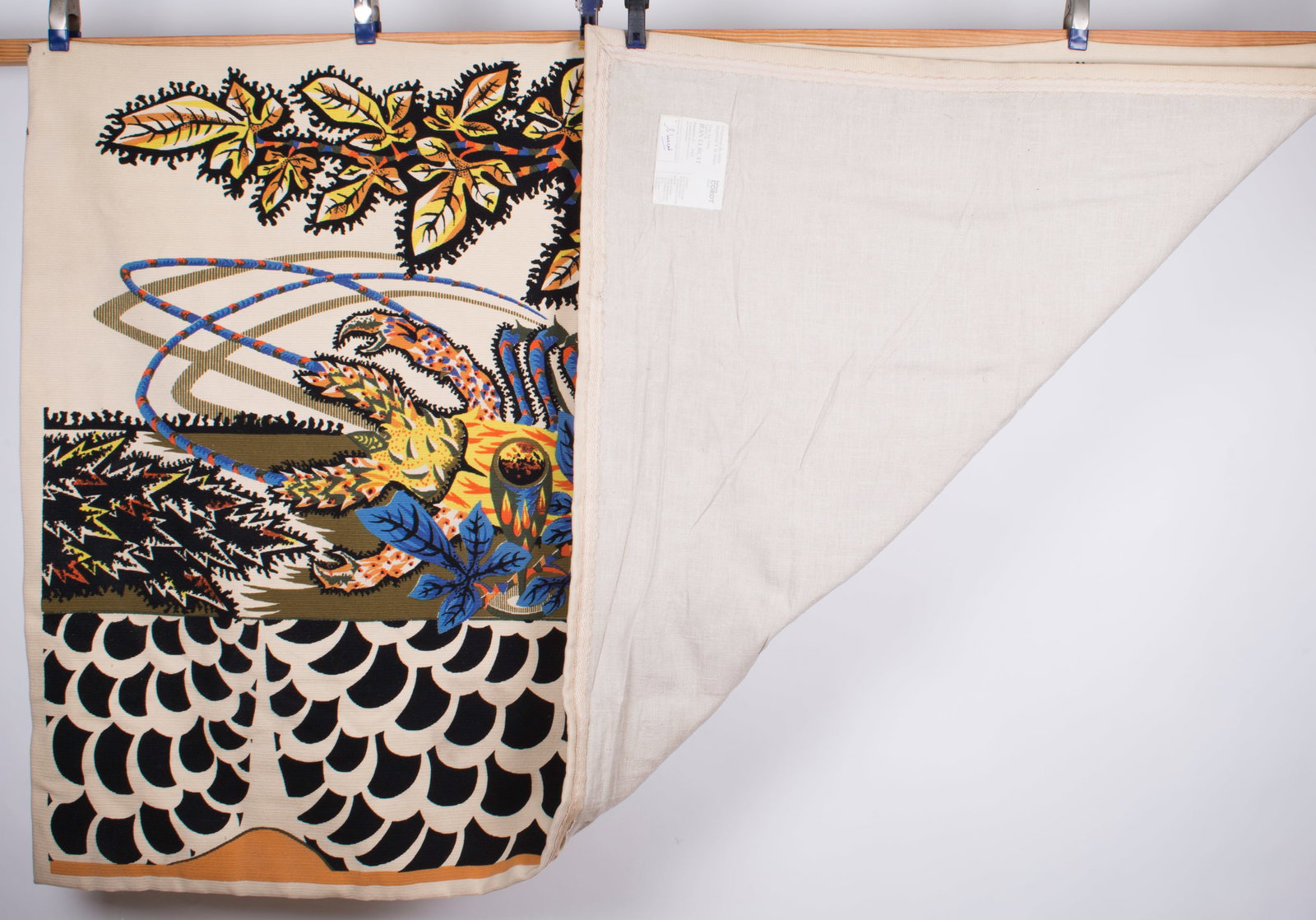 Home / FRENCH silkscreen TAPESTRY JEAN Lurcat MODERNIST AUBUSSON La Table# 2 - 3