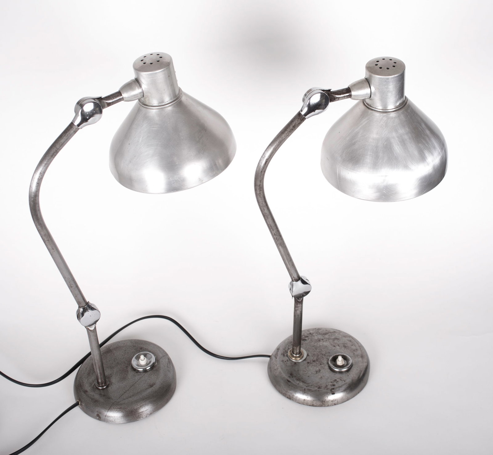 Home / Pair of FRENCH MODERNIST INDUSTRIAL DESK LAMP JUMO GS1 - 2