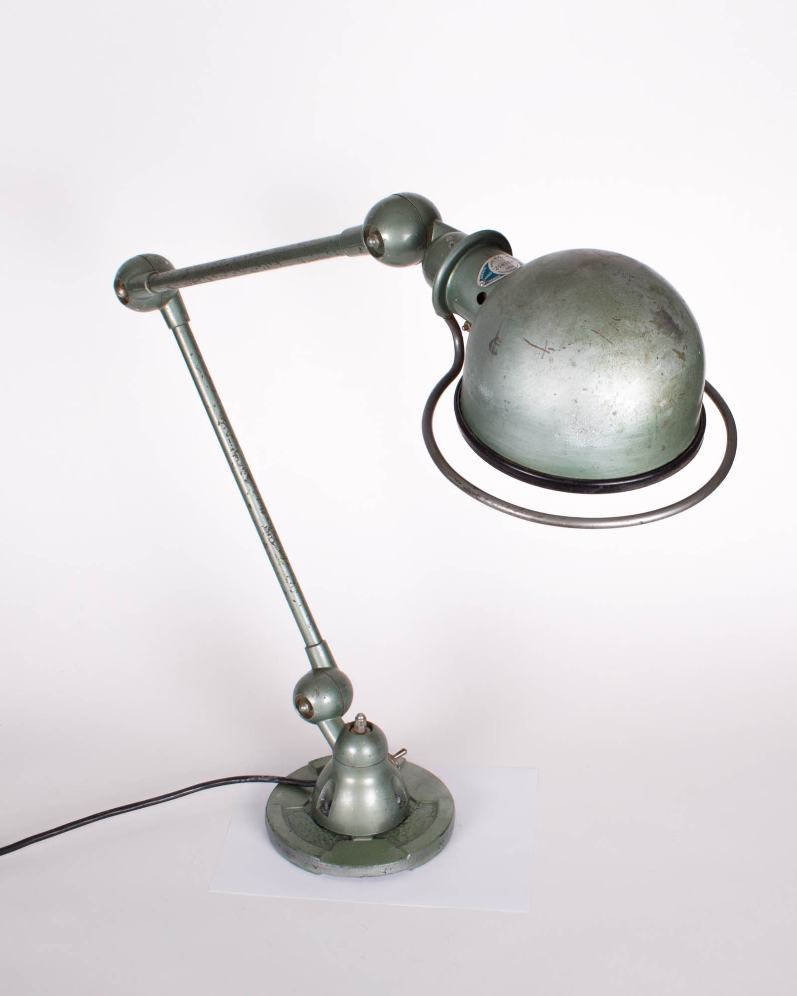 Home / French industrial modernist task lamp Domecq original green finish (1 of 9)