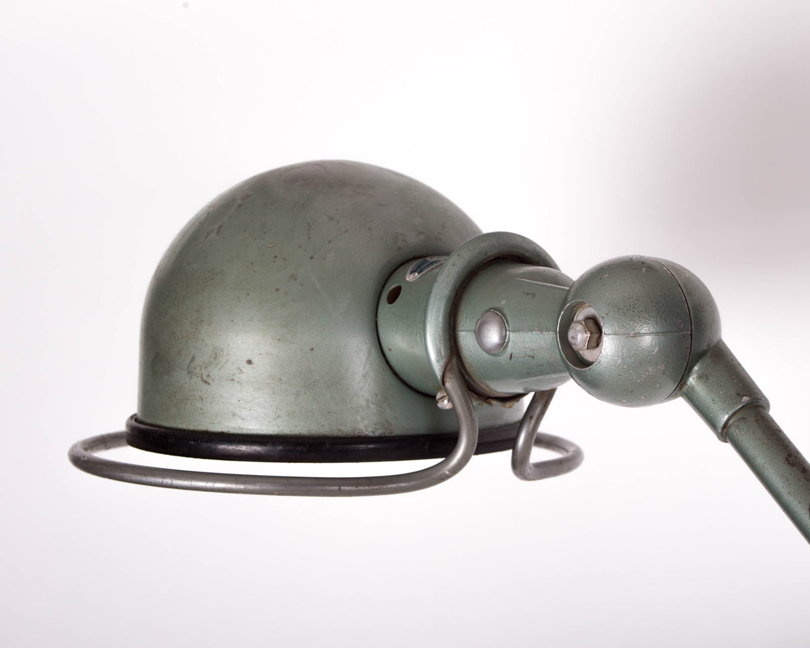 Home / French industrial modernist task lamp Domecq original green finish - 6