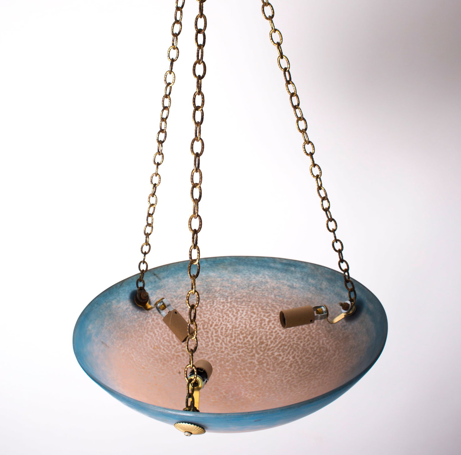 Home / French Art-Deco marmoreal Chandelier Muller freres Nancy Croismare - 3