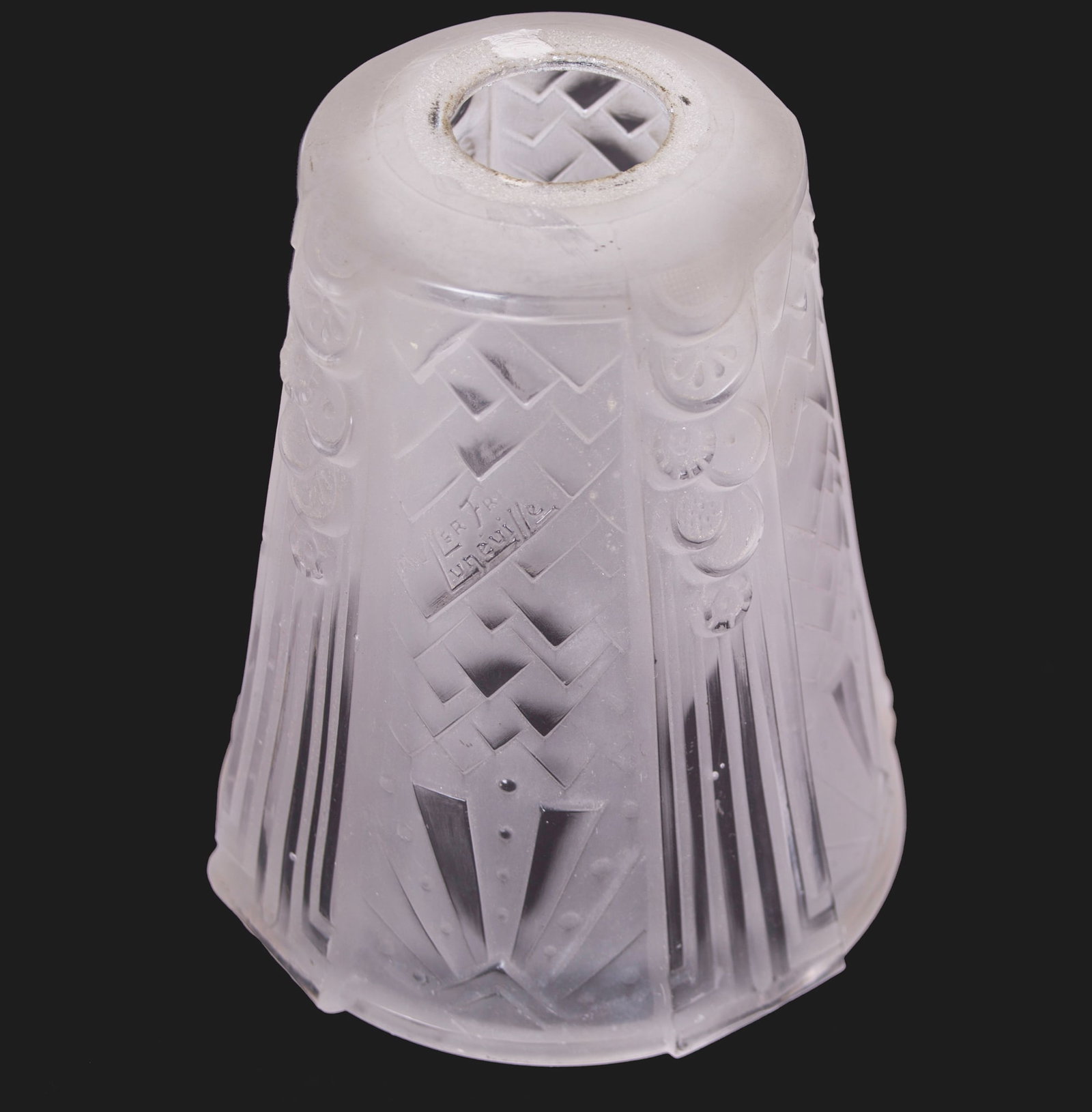 Home / FRENCH ART DECO CHANDELIER GLASS MULLER Cubist - 4