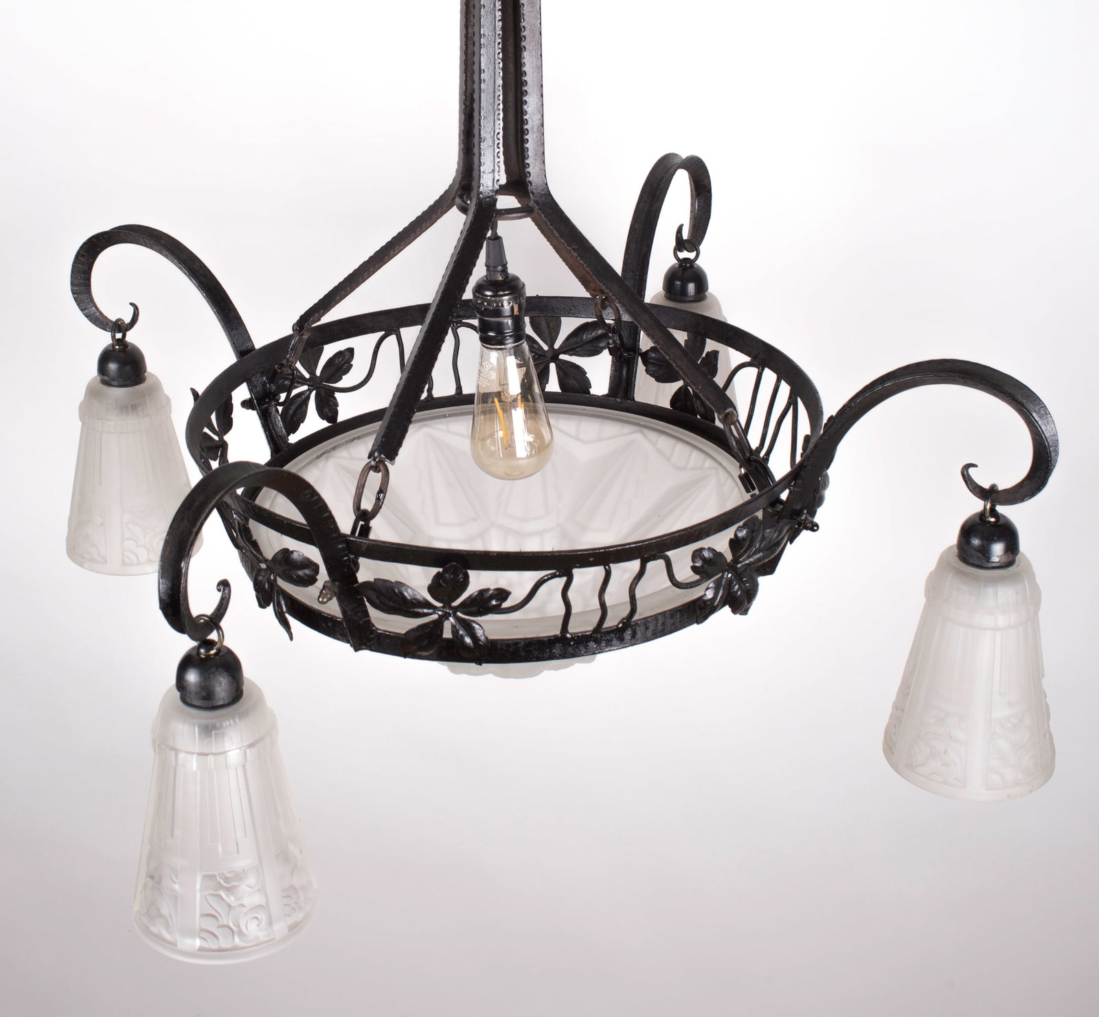 Home / FRENCH Art-Deco Chandelier Degue David Guéron 4 lights - 3
