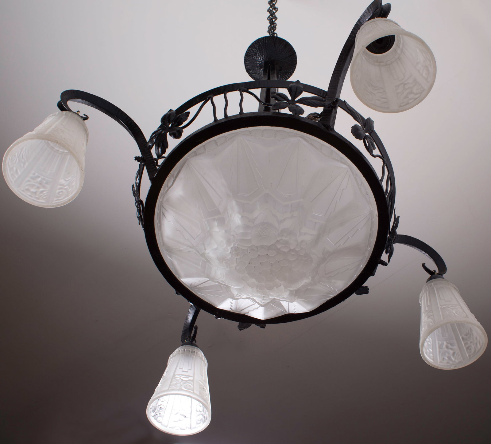 Home / FRENCH Art-Deco Chandelier Degue David Guéron 4 lights - 6
