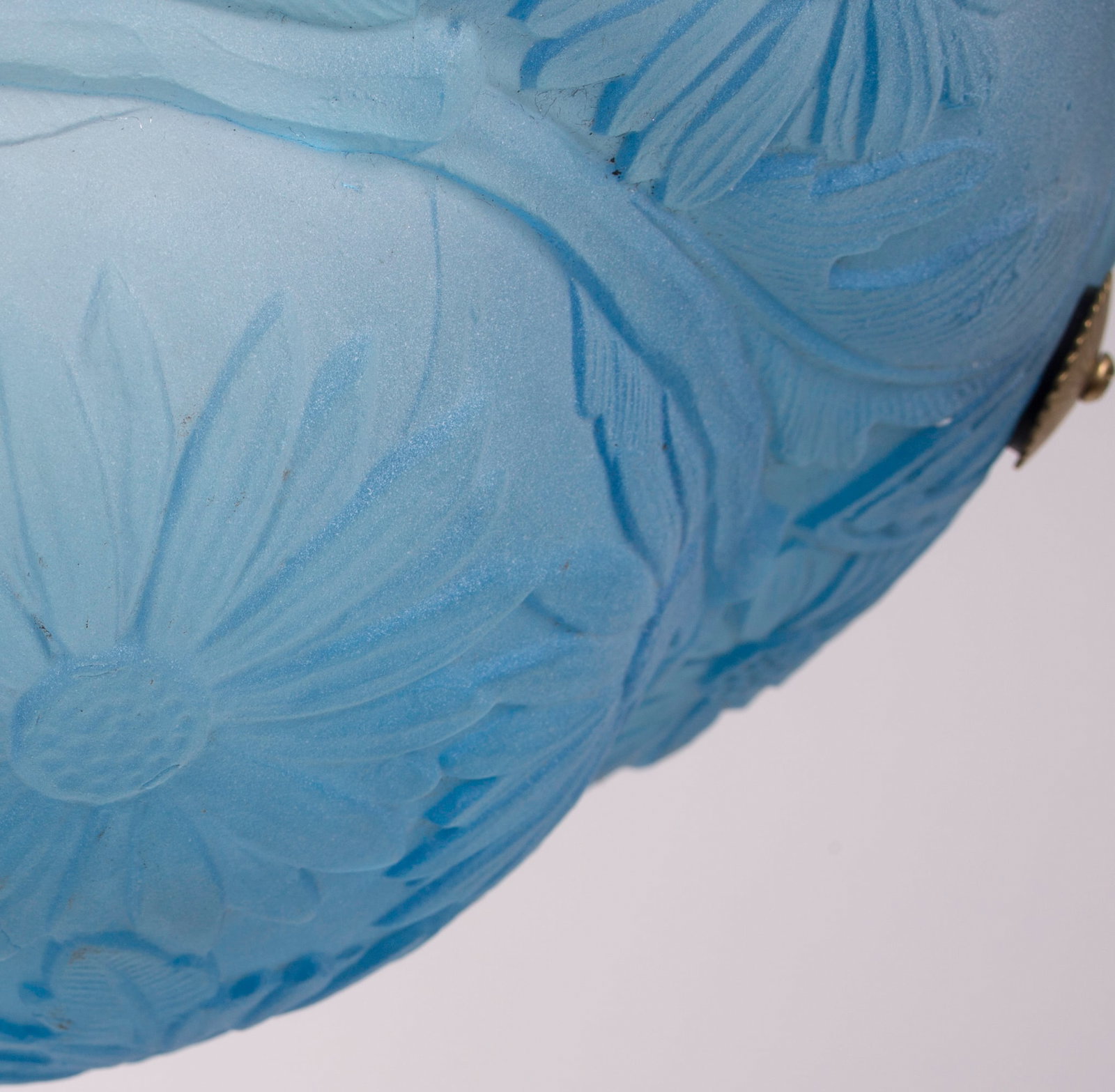 Home / FRENCH ART DECO CHANDELIER Pressed GLASS VERDUN daisy motive - 5