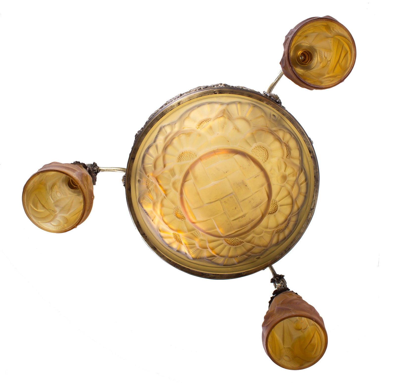 Home / FRENCH Art-Deco Chandelier Degue David Guéron Amber - 4