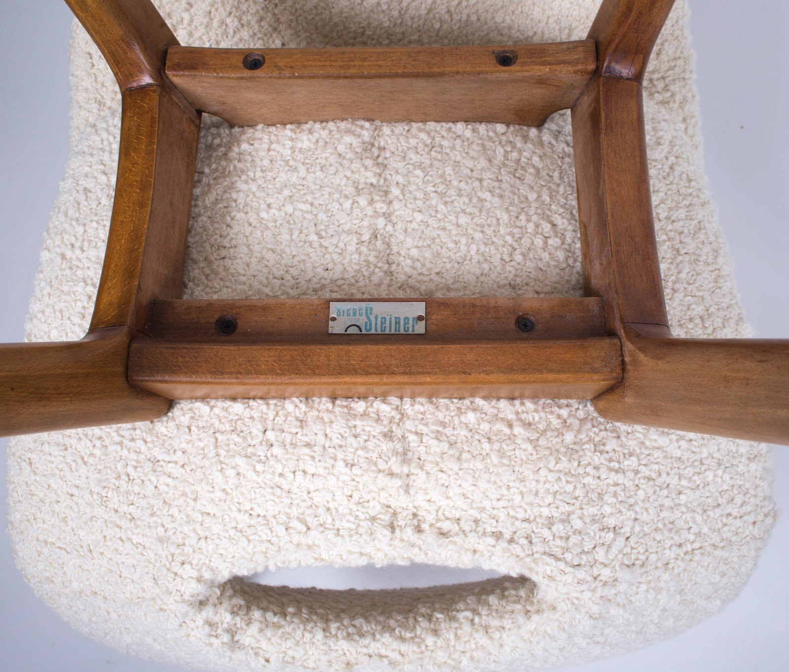 Home / pair of Guariche Amsterdam mid century chair edited by steiner 1954 boucle - 3